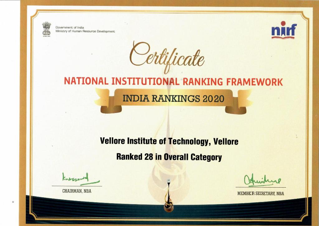 NIRF RANK 2020