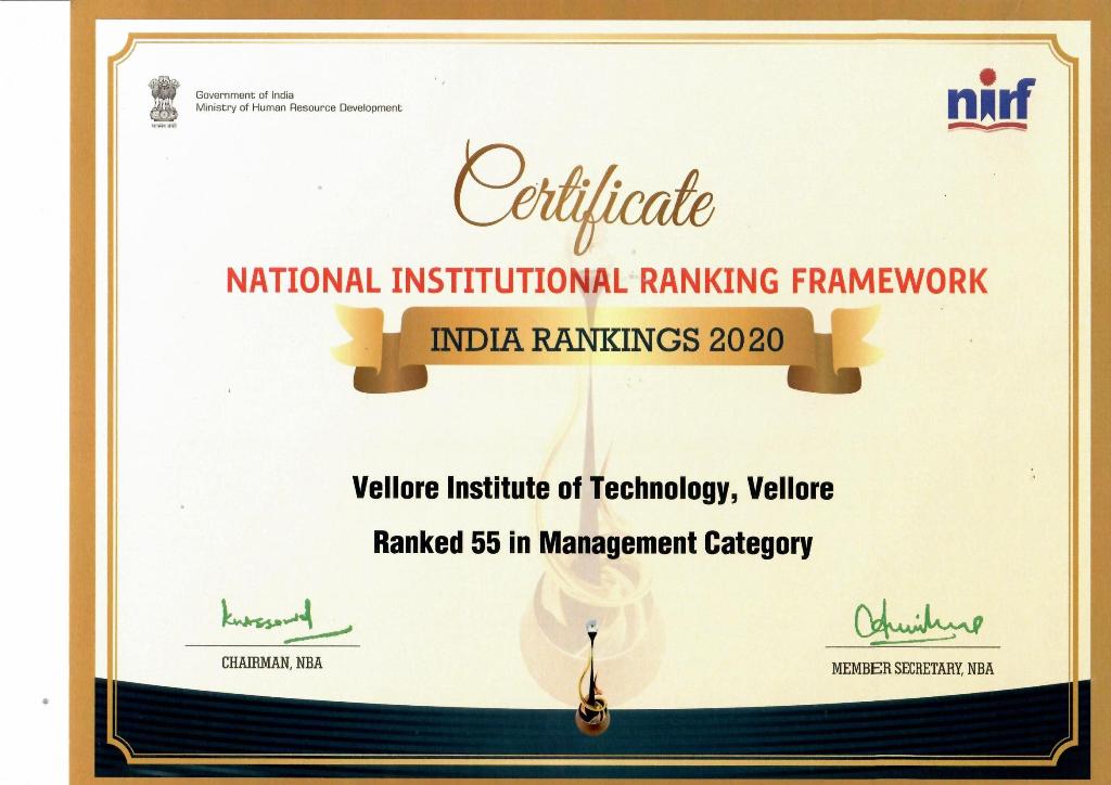 NIRF RANK 2020