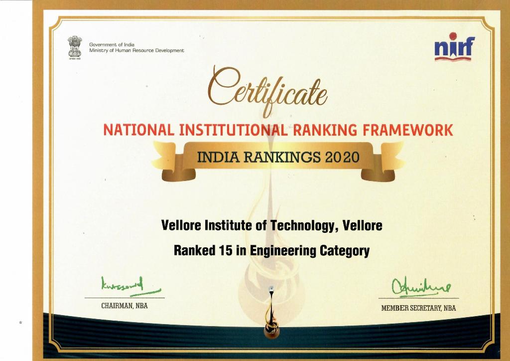 NIRF RANK 2020