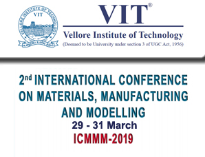 Second International Conference on Martials, Manufacturing and Modelling (ICMMM 2019) 