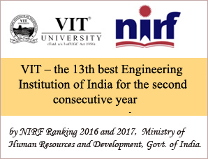 VIT – the 13th best Engineering Institution of India for the...