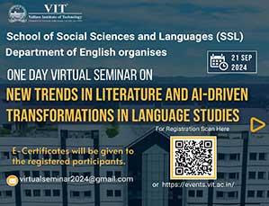 One Day Virtual Seminar on 'New Trends in Literature and AI-Driven Transformations in Language Studies”