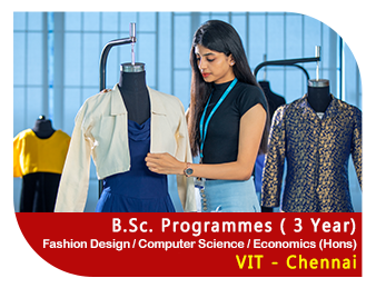 B.Sc Fashion Design, B.Sc Computer Science, B.Sc. Economics (Hons) 3 Year Programmes