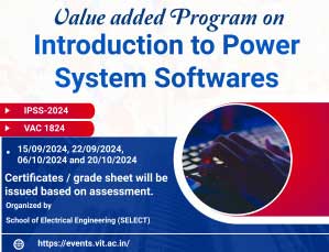 Value added Program on  Introduction To Power System Softwares - VAC 1824