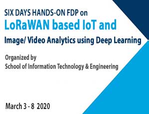 Six days Hands-on FDP on LoRaWAN Based Iot And Image/ Video Analytics Using Deep Learning