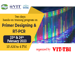 Two days hands-on training program on Primer Designing & RT-PCR Two days hands-on training program on Primer Designing & RT-PCR