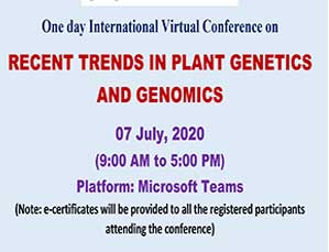 One Day International Virtual Conference on Recent Trends in Plant Genetics and Genomics