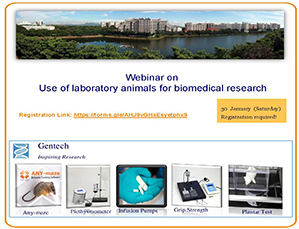 Webinar on Use of laboratory animals for biomedical research