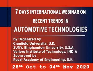 7 Days Webinar on Recent Trends in Auotomotive Technologies