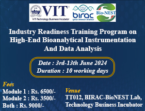 Industry Readiness Training Program on High-End Bioanalytical Instrumentation & Data Analysis Industry Readiness Training Program on High-End Bioanalytical Instrumentation & Data Analysis