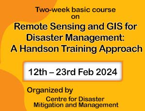 Remote Sensing and GIS for Disaster Management: A Handson Training Approach Remote Sensing and GIS for Disaster Management: A Handson Training Approach