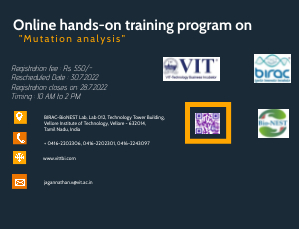 Online hands-on training program on "Mutation analysis" Online hands-on training program on "Mutation analysis"