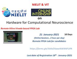 Online Internship on Hardware for Computational Neuroscience in association with NIELIT