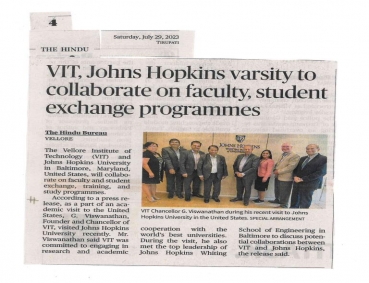 Vit, Johns Hopkins University United States initiated an...