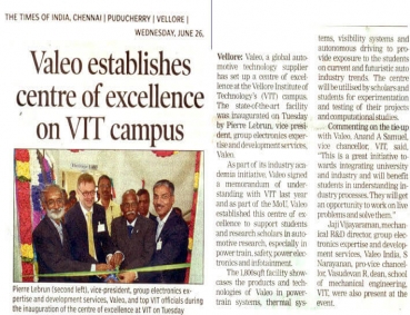 Valeo establishes centre of excellence