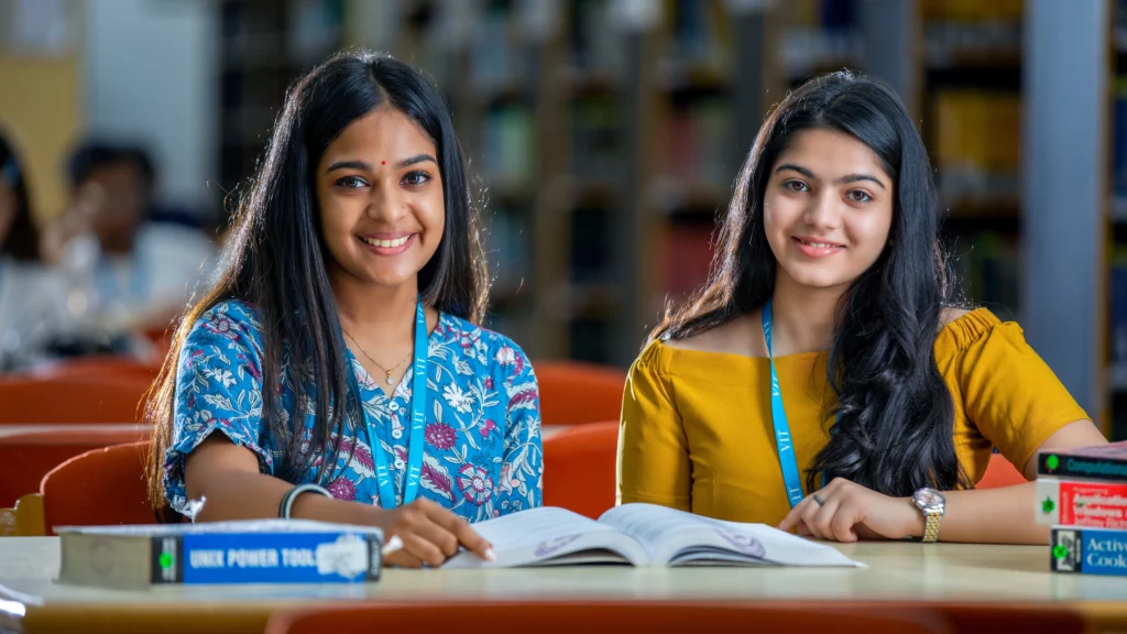 Students at the VIT Vellore campus postgraduate programmes section