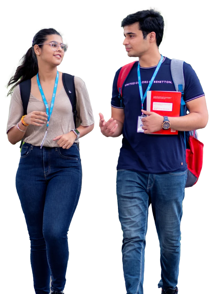 Students at the VIT Vellore campus postgraduate programmes section